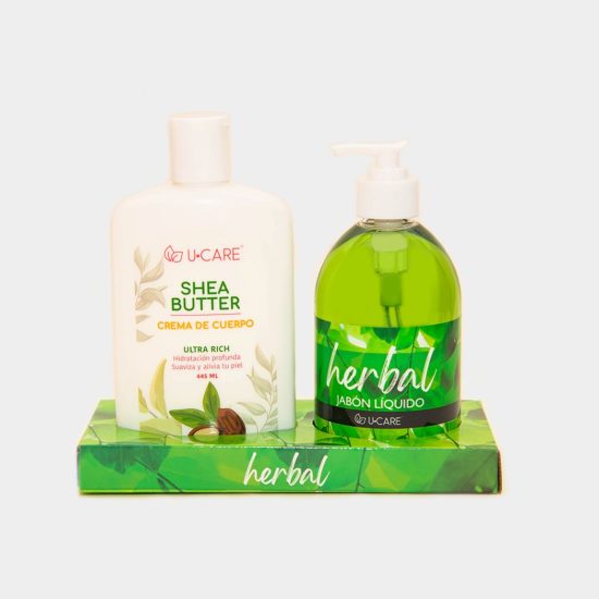 U-CARE - PACK CREMA HIDRATANTE 445 ML + JABON HERBAL 500 ML
