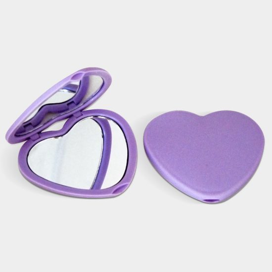 BE - ESPEJO CARTERA 2 CARAS CORAZÓN
